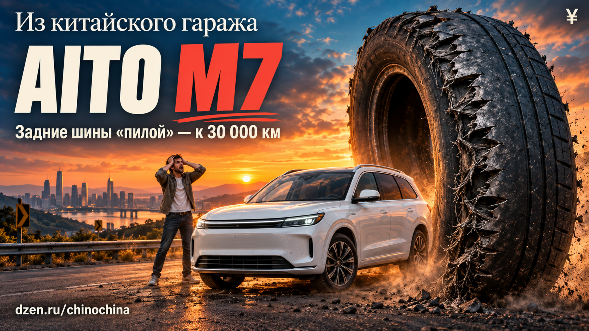 AITO M7 два года после скандала со стойкой на краштесте: китайские владельцы простили Huawei, но не шины — «пилит» задние уже к 30 тыс. км