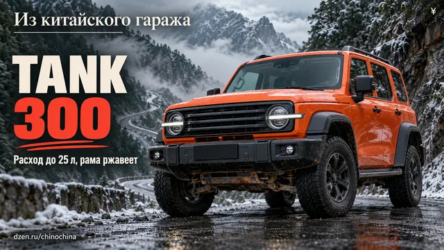 Оказалось, что Tank 300 хвалят за раму, но она ржавеет